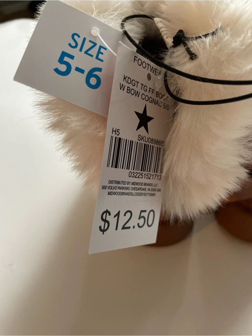 Toddlers Faux-Fur Lined Brown Boot